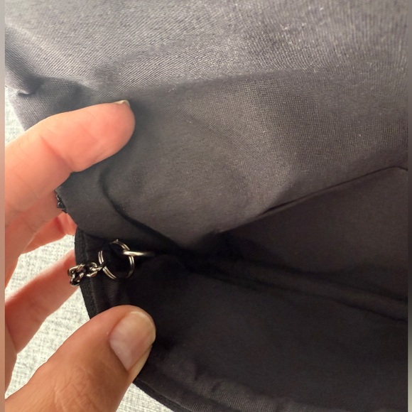 Black canvas beaded clutch - Picture 6 of 10